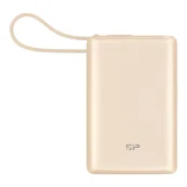 Powerbanki - Powerbank Silicon Power CP10 10000mAh PD USB-A 2xUSB-C złoty - miniaturka - grafika 1