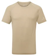 Koszulki sportowe męskie - RONHILL Koszulka do biegania męska LIFE TENCEL SS Tee latte marl - miniaturka - grafika 1