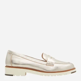 Loafersy damskie skórzane ALDO 13542980-042 39 (8.5US) 25.1 cm Srebrne (684070910713). Loafersy damskie - Półbuty damskie - miniaturka - grafika 1