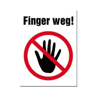 Dekoracje domu - Art Nostalgic 14248 Uwaga trzymaj się z dala. Magnes, 8 x 6 cm 14248 - miniaturka - grafika 1