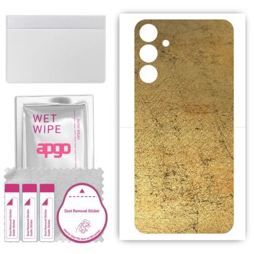 folia naklejka skórka strukturalna na TYŁ do Samsung Galaxy M15 5G - Antyczne Złoto - apgo SKINS
