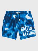 Kąpielówki dla chłopców - Calvin Klein Swimwear Szorty kąpielowe Medium KV0KV00027 Niebieski Regular Fit - miniaturka - grafika 1