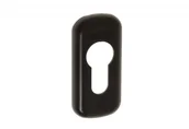 Zawiasy, okucia i inne akcesoria - Osłona wkładki zaokrąglona czarna (połówka) - miniaturka - grafika 1