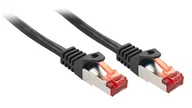 Patchcordy - Lindy Cat.6 S/FTP 7.5m kabel sieciowy Czarny 7,5 m Cat6 S/FTP (S-STP) - miniaturka - grafika 1