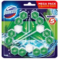 Środki do WC - Domestos KOSTKA TRIO POWER5 PINE 3X55G 9210045 - miniaturka - grafika 1