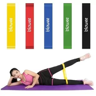 Zestaw Taśm Gum Do Ćwiczeń Siłownia Fitness  X5 - Gumy, taśmy, ekspandery - miniaturka - grafika 1