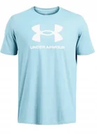 Koszulki męskie - KOSZULKA MĘSKA UNDER ARMOUR T-SHIRT SZYBKOSCHNĄCA BAWEŁNA 1382911 494 r. XL - miniaturka - grafika 1