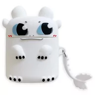Akcesoria do słuchawek - Etui Airpods 1 2 Słuchawki Pokrowiec Biały Smok - miniaturka - grafika 1