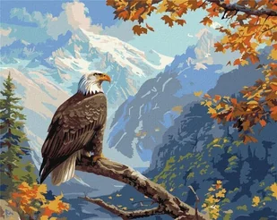 Malowanie po numerach - Strażnik szczytu 40x50cm - Kolorowanki, wyklejanki - miniaturka - grafika 1