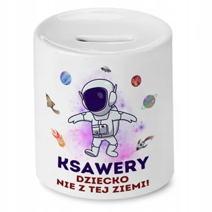Skarbonka 330 ml Dla Ksawerego Syna Dziecka z Nadrukiem ze Zdjęciem - Skarbonki - miniaturka - grafika 1