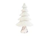 Ozdoby bożonarodzeniowe - Figurka Choinka z białym futerkiem - 60 cm - 1 szt. - miniaturka - grafika 1