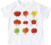 Koszulki dla dziewczynek - Koszulka na dzień jabłka do przedszkola - miniaturka - grafika 1