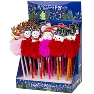 Przybory szkolne - Długopis Kulokowy Christmas Pompon 89977 Centrum - miniaturka - grafika 1