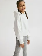 Bluzki dla dziewczynek - Reserved - Bluza ze strasami - złamana biel - miniaturka - grafika 1