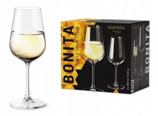 KIELISZKI DO WINA BIAŁEGO BOHEMIA BONITA 360ML 6SZ - Kieliszki - miniaturka - grafika 1