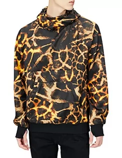 Bluzy męskie - Volcom Męska bluza z kapturem Hydro Riding, złota żyrafa, M, Złota żyrafa, M - grafika 1