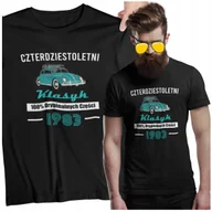 Koszulki męskie - KOSZULKA NA URODZINY PREZENT 30 40 50 60 SAMOCHODY - miniaturka - grafika 1