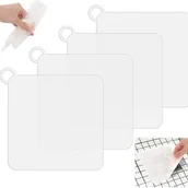 Korki do umywalek - Silikonowe korki odpływowe antyzapachowe, do odpływów podłogowych, 4 sztuki, uniwersalny korek odpływowy do wanien i pryszniców, 15 cm, biały - miniaturka - grafika 1