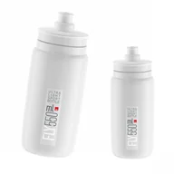 Shakery i bidony sportowe - Elite Bidon Elite FLY biały, szara grafika, 550ml - miniaturka - grafika 1