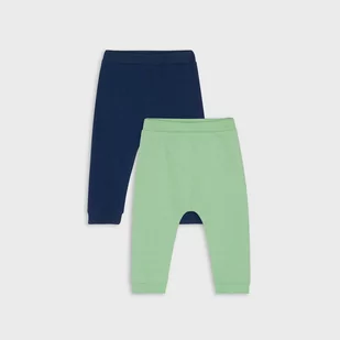 Sinsay - Spodnie haremki 2 pack - Zielony - Pajacyki dla niemowląt - miniaturka - grafika 1