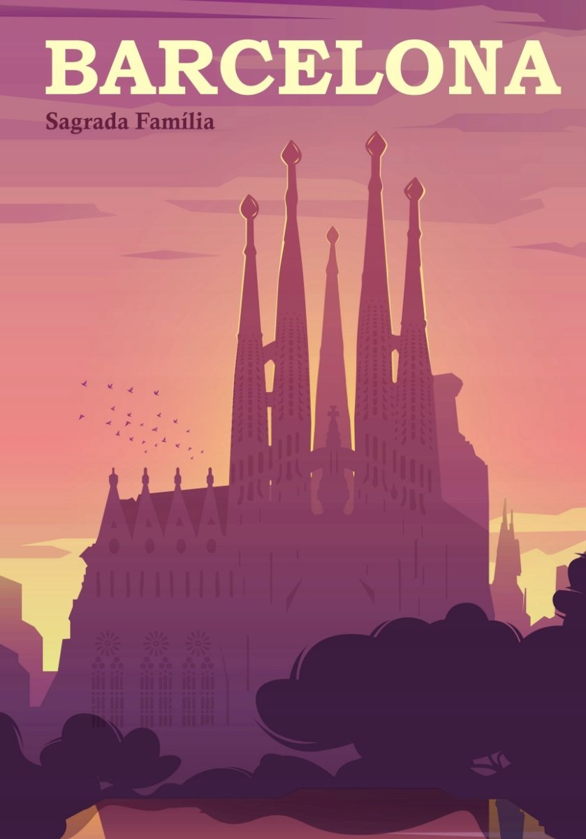 PODKŁADKA POD MYSZ Z Nadrukiem 22x18 cm Barcelona Sagrada Tekst Prezent