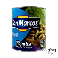 Pasztet i przetwory mięsne - Meksykański Kaktus Nopal Krojony w Zalewie "Tender Cactus in Light Brine | Nopales Tiernos en Escabeche" 2,8kg San Marcos - miniaturka - grafika 1