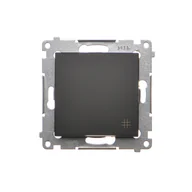 Kostki, złączki, wtyczki - Łącznik krzyżowy Kontakt-Simon 54 DW7.01/49 moduł 10AX, 250V~, szybkozłącza czarny - miniaturka - grafika 1