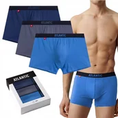 Majtki męskie - SZORTY MĘSKIE BOKSERKI ATLANTIC 3MH011/NIEC/NIEJ/IND 3PAK XL - miniaturka - grafika 1