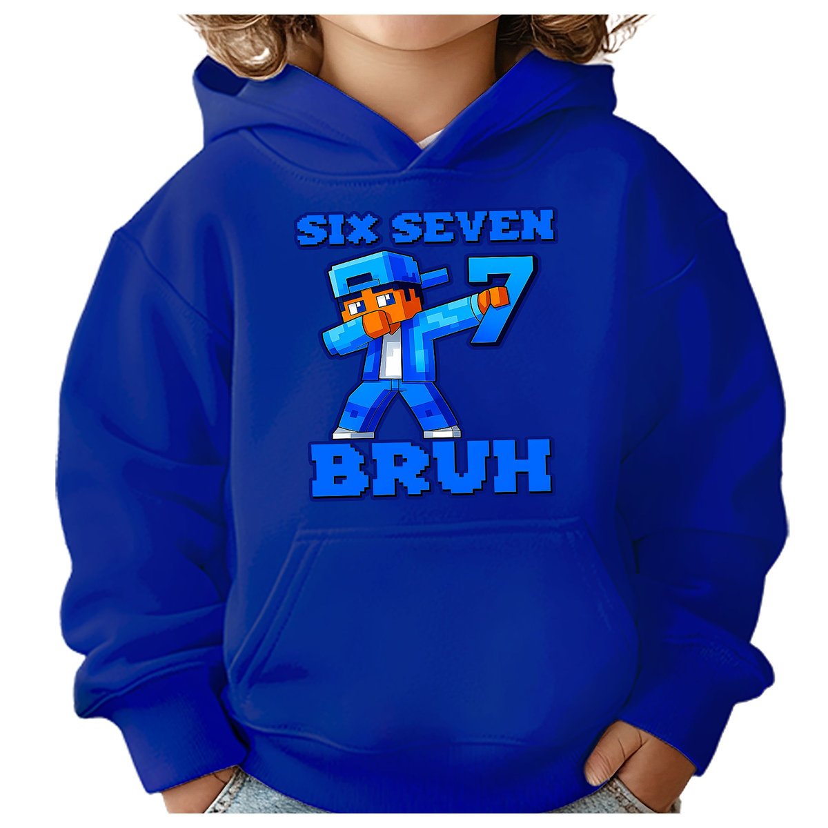 BLUZA DZIECIĘCA Z KAPTUREM 67 SIX SEVEN BRUH 134-140 DLA DZIECKA PREZENT