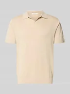 Koszulki męskie - koszulka polo o kroju regular fit z mieszanki bawełny i lnu model 'MATTIS' - miniaturka - grafika 1