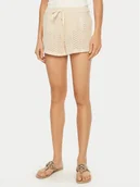 Spodenki damskie - Roxy Szorty plażowe Sunset Riders ERJX603396 Écru Regular Fit - miniaturka - grafika 1