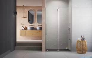 Radaway Furo Brushed Nickel DWJ drzwi prysznicowe 140cm prawe szczotkowany nikiel 10107722-91-01R/10110680-01-01 | - Akcesoria do armatury i ceramiki - miniaturka - grafika 3
