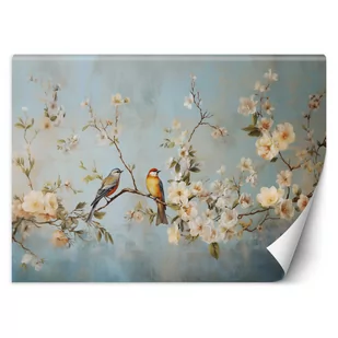 Fototapeta, Ptaki na gałęzi Chinoiserie (Rozmiar 150x105) - Fototapety - miniaturka - grafika 1