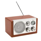 Radia - Radio AM/FM CLASSIC, brązowy, srebrny - miniaturka - grafika 1