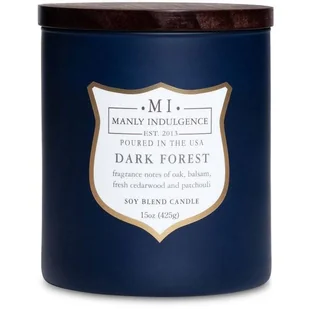 Świeca zapachowa sojowa drewniany knot w szkle Colonial Candle 425 g - Ciemny las - Świece - miniaturka - grafika 1