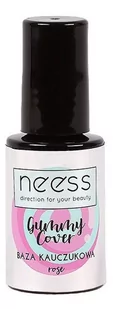Neess NEESS Baza kauczukowa do lakierów hybrydowych Gummy Cover Rose 4ml - Lakiery hybrydowe - miniaturka - grafika 1