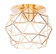 Lampy sufitowe - OPRAWA STROPOWA SK-89 G G9 40W 230V DEKORACYJNA ZŁOTY - miniaturka - grafika 1