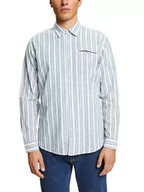 Koszule męskie - ESPRIT Koszula - Slim Fit - w kolorze białym ze wzorem - miniaturka - grafika 1