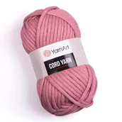 Pasmanteria - Włóczka tunelowa mini marshmallow YarnArt Cord Yarn nr 792 brudny róż 73m - miniaturka - grafika 1