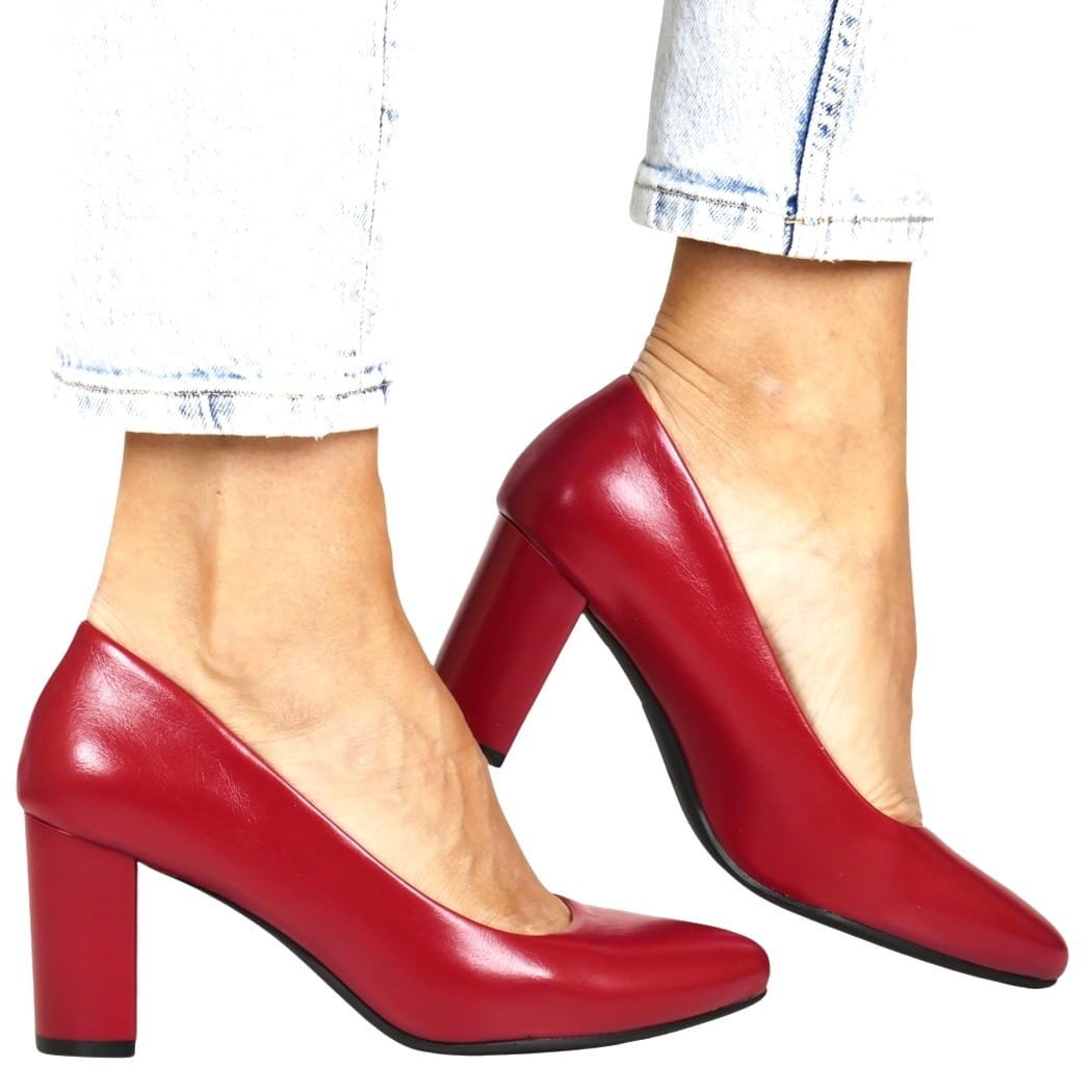 CZÓŁENKA NA SŁUPKU SERGIO LEONE 131 CZERWONE, 37, 24,2 cm