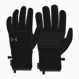 Rękawiczki treningowe męskie Under Armour Storm Insulated black / castlerock | WYSYŁKA W 24H | 30 DNI NA ZWROT - Rękawiczki sportowe damskie - miniaturka - grafika 1