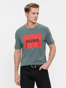 Hugo T-Shirt Dulive222 50467952 Zielony Regular Fit - Koszulki męskie - miniaturka - grafika 1