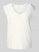 Koszulki i topy damskie - T-shirt o kroju regular fit z krótkim rękawem model ‘PETRA’ - miniaturka - grafika 1