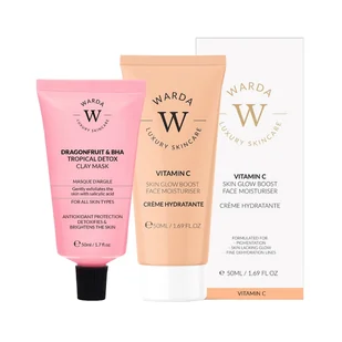 WARDA LUXURY SKINCARE Kwas hialuronowy + maska Maseczki nawilżające 1 ct Damski - Zestawy kosmetyków damskich - miniaturka - grafika 1