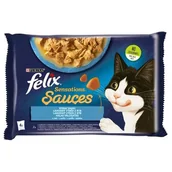 Mokra karma dla kotów - Purina Felix Karma Sensations Ryba w sosie 4x85 - miniaturka - grafika 1