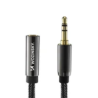 Kable - Wozinsky przedłużacz mini jack (żeński-męski) przedłużka AUX 3 m czarny - miniaturka - grafika 1