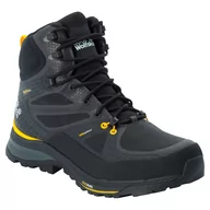 Buty trekkingowe męskie - Buty trekkingowe FORCE TREKKER TEXAPORE MID M black / burly yellow XT - 44,5 - miniaturka - grafika 1