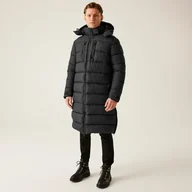 Kurtki męskie - Regatta Męska Kurtka Pikowana Mottere Longline Czarny, Rozmiar: XL - miniaturka - grafika 1