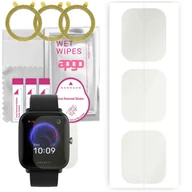 Akcesoria do smartwatchy - 3x Folia hydrożelowa MATOWA do Amazfit Bip U Pro - apgo Smartwatch Hydrogel MATTE Protection Ochrona na ekran smartwatcha - miniaturka - grafika 1