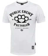 Koszulki męskie - T-shirt PRETORIAN PUBLIC ENEMY biały-XL - miniaturka - grafika 1